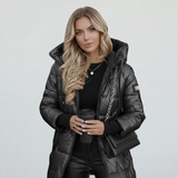 Aurora™ | Elegante cappotto invernale con cappuccio e imbottitura